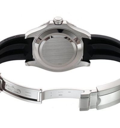 Rolex Yacht-master 42 42mm 18k White Gold Ceramic Bezel On Oysterflex