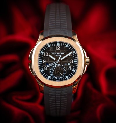 Patek Philippe Aquanaut Rose Gold Brown Dial 5164r Complete Set