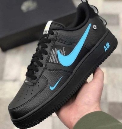 Nike Air Force 1 Low Utility Black Blue Sneakers