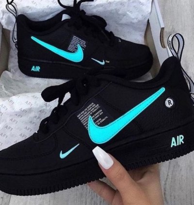 Nike Air Force 1 Low Utility Black Blue Sneakers