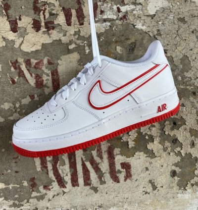 Nike Air Force 1 Low White Red Sneakers