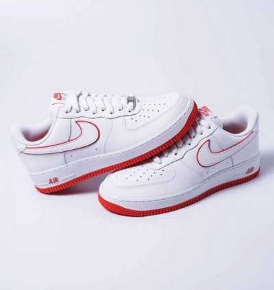 Nike Air Force 1 Low White Red Sneakers