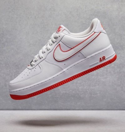 Nike Air Force 1 Low White Red Sneakers