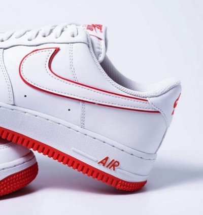 Nike Air Force 1 Low White Red Sneakers