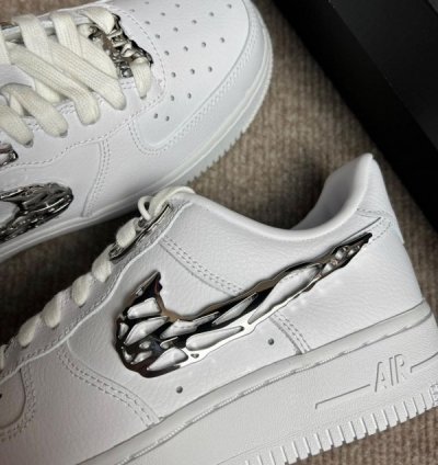 Nike Air Force 1 Molten Metal White Sneakers