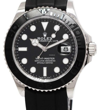 Rolex Yacht-master 42 42mm 18kt White Gold Men Oysterflex Watch 23 226659