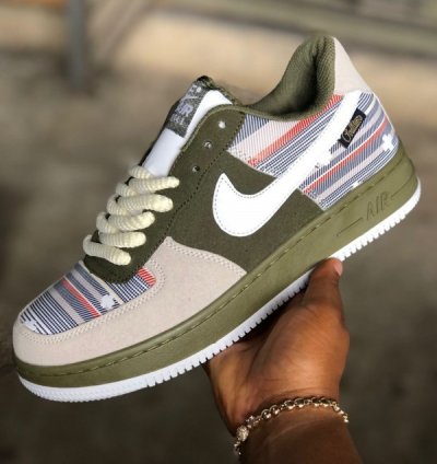 Nike Air Force 1 Out Side Green White Sneakers