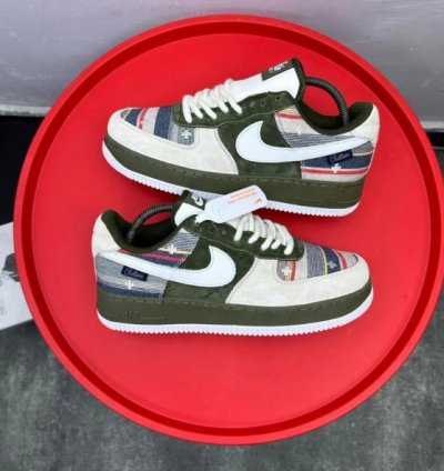 Nike Air Force 1 Out Side Green White Sneakers
