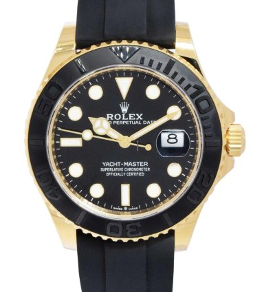 Rolex Yacht-master 42 42mm 18kt Yellow Gold Men Oysterflex Watch 24 226658