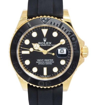 Rolex Yacht-master 42 42mm 18kt Yellow Gold Men Oysterflex Watch 24 226658