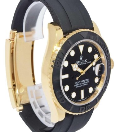 Rolex Yacht-master 42 42mm 18kt Yellow Gold Men Oysterflex Watch 24 226658