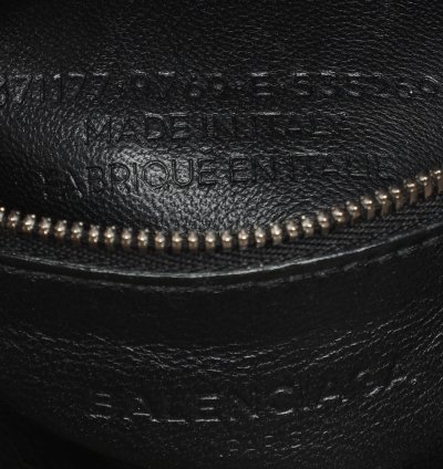 Balenciaga Grey Croc Embossed Calf Hair Small Cable Shopper Tote