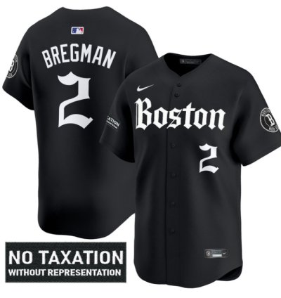 Alex Bregman Jersey 2 Boston Red Sox Retro Newspaper Edition Vapor Premier Limited Stitched Black