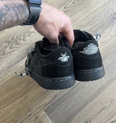 Travis Scott Nike Air Jordan 1 Low Sp Black Phantom Us 6