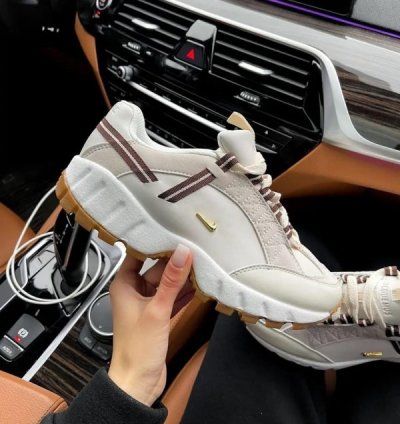 Nike Air Humara Lx Jacquemus Light Bone Gold Sneakers