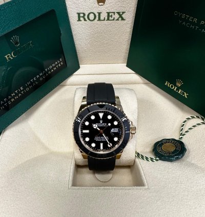 Rolex Yacht-master 42 42mm 226658 Yellow Gold Oysterflex Black Dial Unworn Complete 2024