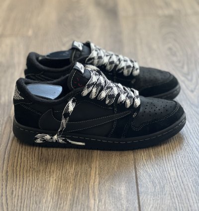 Travis Scott Nike Air Jordan 1 Low Sp Black Phantom Us 6