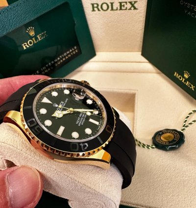Rolex Yacht-master 42 42mm 226658 Yellow Gold Oysterflex Black Dial Unworn Complete 2024