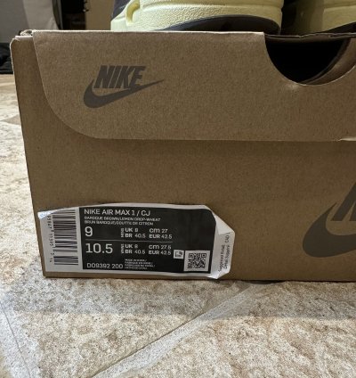 Travis Scott Nike Air Max 1 Baroque Brown