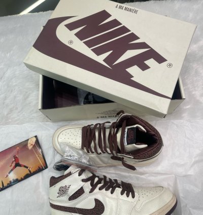 Nike Air Jordan 1 High A Ma Manire Basketball Sneakers Semi Ua