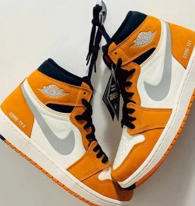 Nike Air Jordan 1 High Element Goretex Light Curry Basketball Sneakers