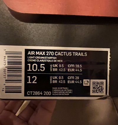 Travis Scott Nike Air Max 270 React Cactus Trails
