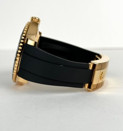 Rolex Yacht-master 42 42mm Black Ceramic Bezel Yellow Gold Black Dial Osyterflex Bracelet 226658