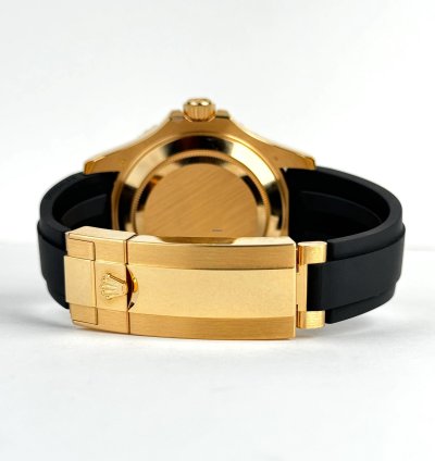 Rolex Yacht-master 42 42mm Black Ceramic Bezel Yellow Gold Black Dial Osyterflex Bracelet 226658