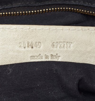 Balenciaga Light Grey Leather Ggh Pompon Hobo