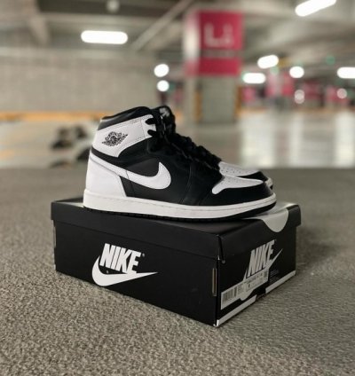 Nike Air Jordan 1 High Reverse Panda Basketball Sneakers Semi Ua