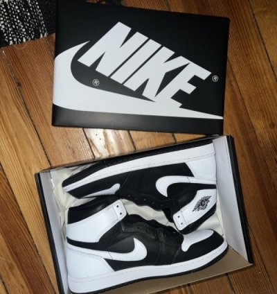 Nike Air Jordan 1 High Reverse Panda Basketball Sneakers Semi Ua