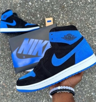 Nike Air Jordan 1 High Royal Reimagined Semi Ua Basketball Sneakers