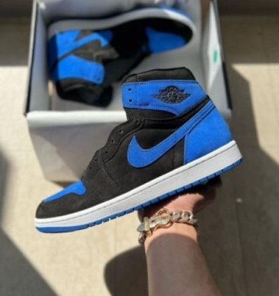 Nike Air Jordan 1 High Royal Reimagined Semi Ua Basketball Sneakers