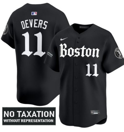 Rafael Devers Jersey 11 Boston Red Sox Retro Newspaper Edition Vapor Premier Limited Stitched Black