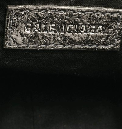 Balenciaga Metallic Grey Leather Xs Le Cagole Shoulder Bag