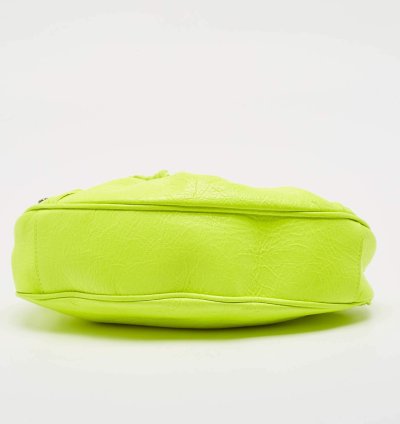 Balenciaga Neon Green Leather Xs Le Cagole Shoulder Bag
