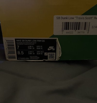 Travis Scott Nike Sb Dunk Low Brand New