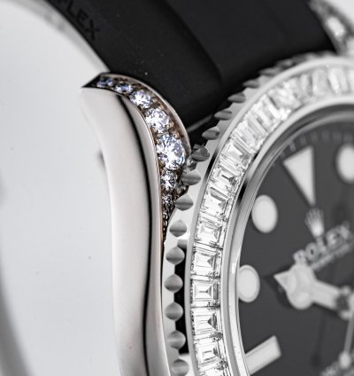 Rolex Yacht-master 42 42mm White Gold Baguette Diamonds