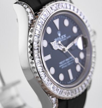 Rolex Yacht-master 42 42mm White Gold Baguette Diamonds