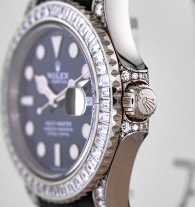 Rolex Yacht-master 42 42mm White Gold Baguette Diamonds