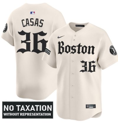 Triston Casas Jersey 36 Boston Red Sox Retro Newspaper Edition Vapor Premier Limited Stitched