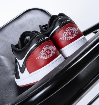 Nike Air Jordan 1 Low Bred Toe 20 2024 Basketball Sneakers