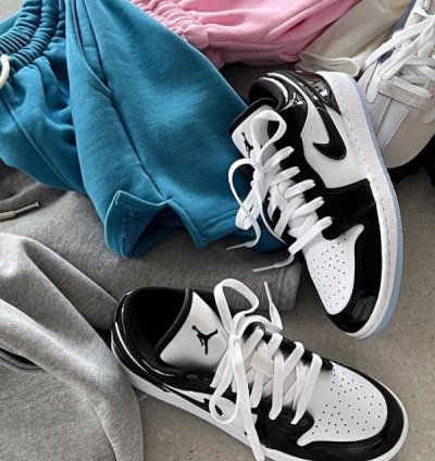 Nike Air Jordan 1 Low Concord Sneakers Semi Ua