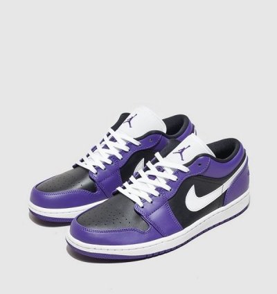Nike Air Jordan 1 Low Court Purple Basketball Sneakers