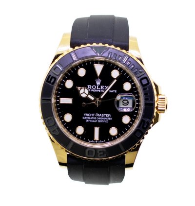 Rolex Yacht-master 42 42mm Yellow Gold Black Dial Black Bezel 226658