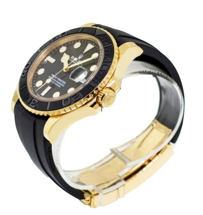 Rolex Yacht-master 42 42mm Yellow Gold Black Dial Black Bezel 226658