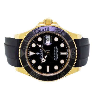 Rolex Yacht-master 42 42mm Yellow Gold Black Dial Black Bezel 226658