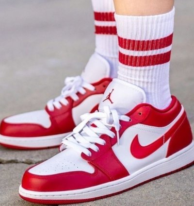 Nike Air Jordan 1 Low Gym Red Basketball Sneakers