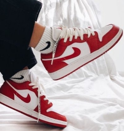 Nike Air Jordan 1 Low Gym Red Basketball Sneakers