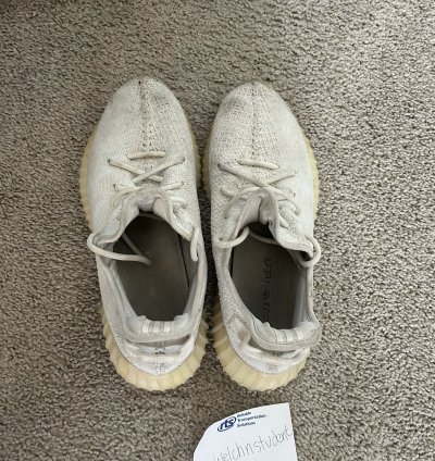 Triple White Yeezy 350